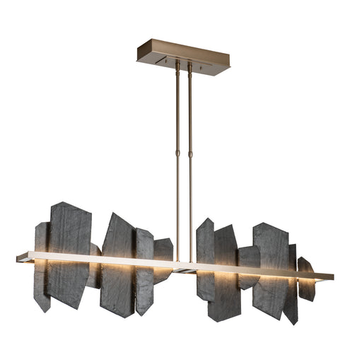 Ardesia Linear LED Pendant in Soft Gold - 139666-LED-STND-84-SL by Hubbardton Forge