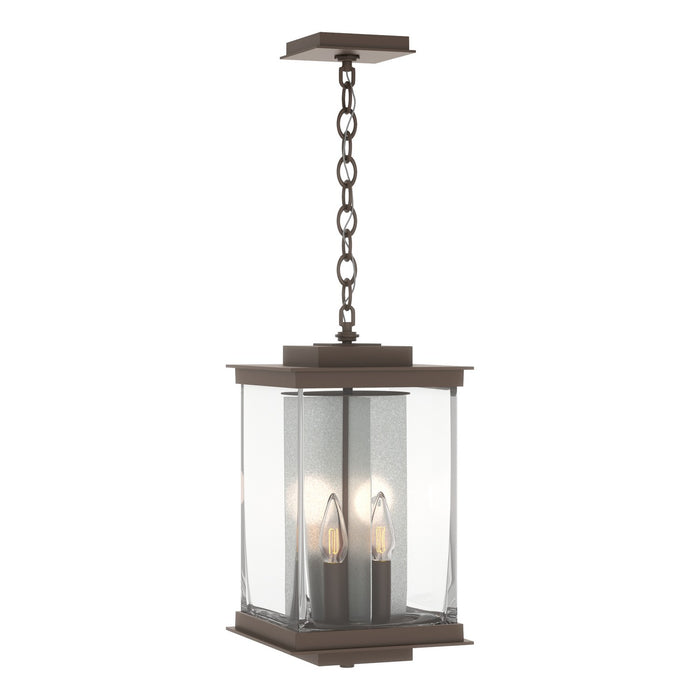 Kingston Outdoor Large Lantern in Coastal Bronze with Translucent Vintage Platinum Accent - 356840-SKT-75-81-ZM0703 by Hubbardton Forge