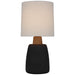 Aida LED Table Lamp in Porous Black and Natural Oak