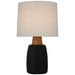 Aida LED Table Lamp in Porous Black and Natural Oak