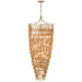 Vacarro LED Chandelier in Antique Gold Leaf