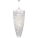 Vacarro LED Chandelier in Plaster White