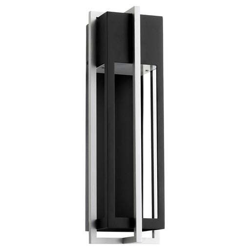 711-18-69 - Al Fresco Wall Mount in Textured Black with Brushed Aluminum by Quorum