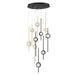 39464-033 - Barletta LED Chandelier in Black Anodized Aluminum by Eurofase USA