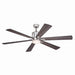 Wheelock 60" Ceiling Fan in Satin Nickel