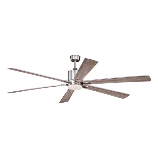 Wheelock 72" Ceiling Fan in Satin Nickel