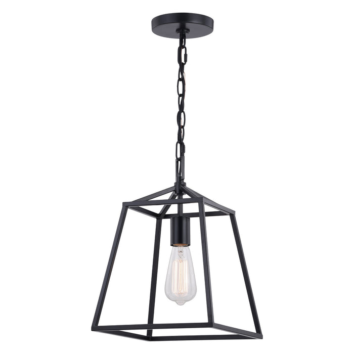 P0311 - Hayes 1-Light Mini Pendant in Black by Vaxcel