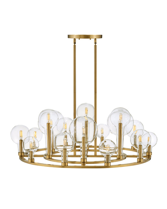 30529LCB - Alchemy 16-Light Chandelier in Lacquered Brass by Hinkley Lighting