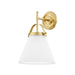 9610-AGB - Aldridge 1-Light Wall Sconce in Aged Brass by Hudson Valley