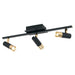 39146A - Tomares LED Track Light in Black & Gold by Eglo USA