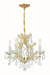 4474-GD-CL-I- Maria Theresa 4-Light Mini Chandelier in Gold by Crystorama