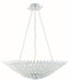 519-MT- Broche 8-Light Chandelier in Matte White by Crystorama