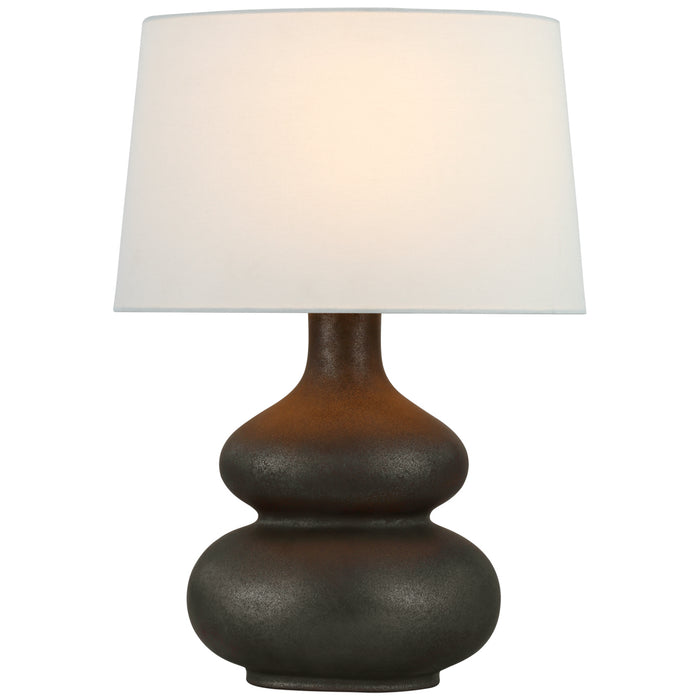 Lismore LED Table Lamp in Stained Black Metallic