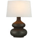 Lismore LED Table Lamp in Stained Black Metallic