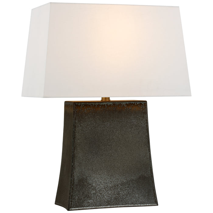 Lucera LED Table Lamp in Stained Black Metallic