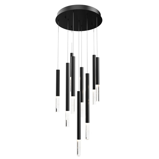 E11029-95BK - Diaphane LED Pendant in Black by ET2