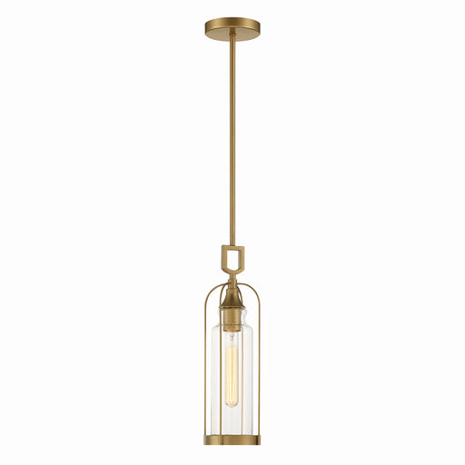 42727-026- Yasmin 1-Light Outdoor Pendant in Aged gold by Eurofase USA