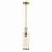 42727-026- Yasmin 1-Light Outdoor Pendant in Aged gold by Eurofase USA