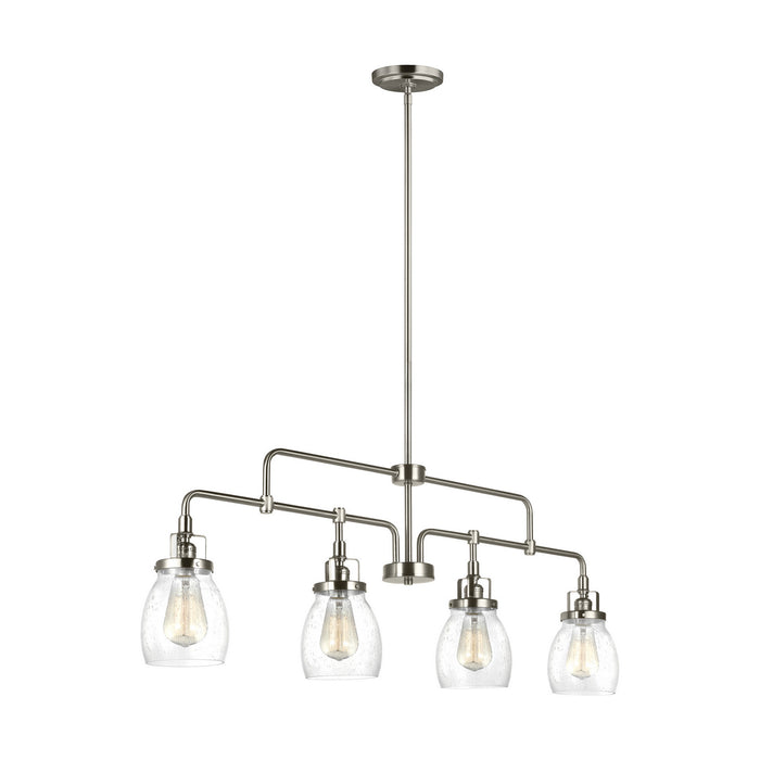 Belton Four Light Island Pendant in Brushed Nickel