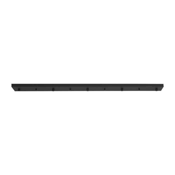 Multi-Port Canopy Five Light Linear Canopy in Midnight Black