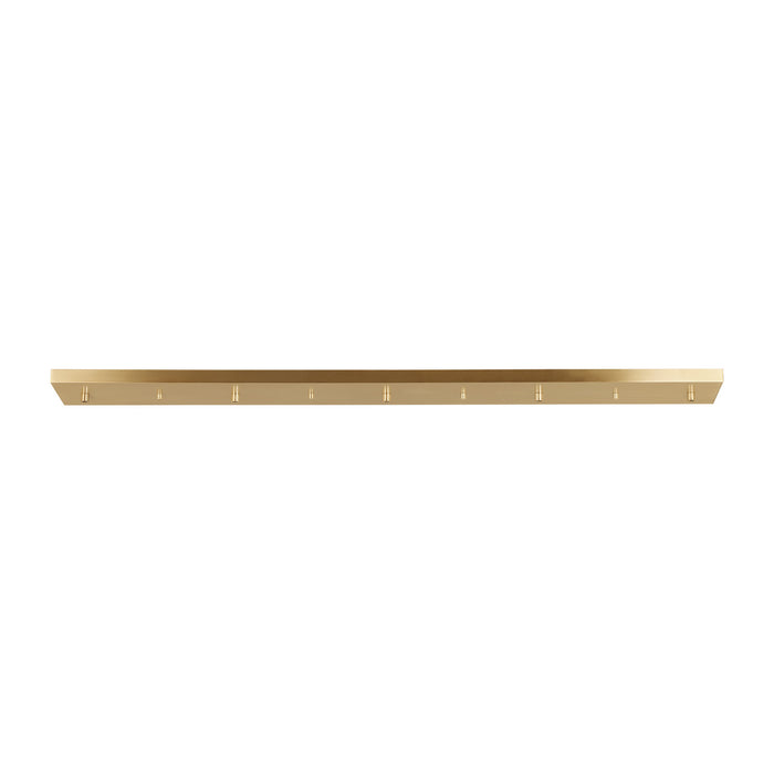 Multi-Port Canopy Five Light Linear Canopy in Satin Brass