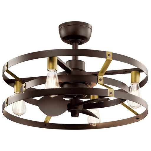 300040SNB - Cavelli 13" Ceiling Fan in Satin Natural Bronze by Kichler Lighting