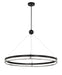 N7995-572-L - Grande Illusion LED Pendant in Coal with Polished Nickel Highlights by Metropolitan