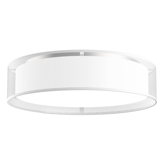 FM7920-WOR - Dalton LED Flush Mount in White Organza by Kuzco Lighting