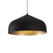 PD9117-BK/GD - Helena LED Pendant in Black & Gold by Kuzco Lighting