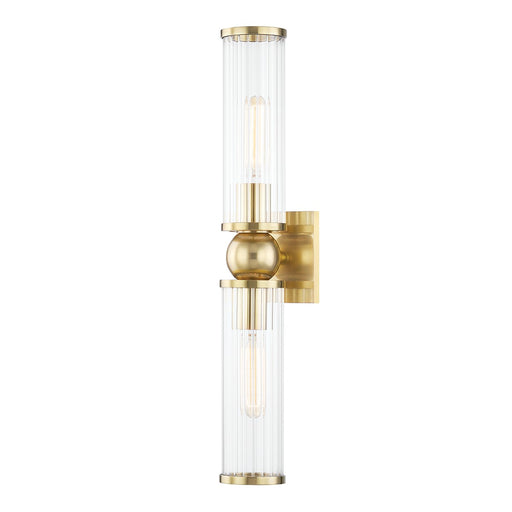 5272-AGB - Malone 2-Light Wall Sconce in Aged Brass by Hudson Valley