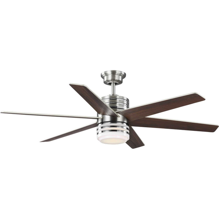 P250074-009-30 - Carrollwood 56" Ceiling Fan in Brushed Nickel by Progress Lighting