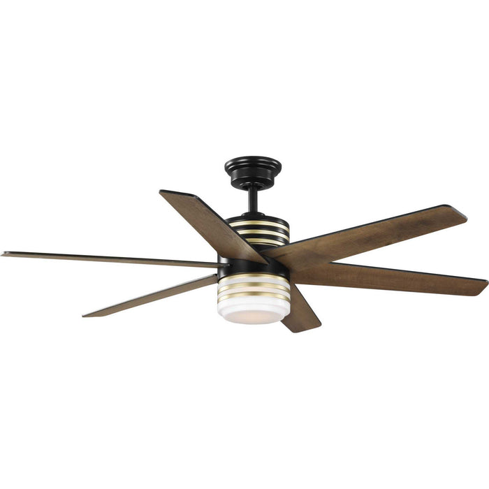 P250074-31M-30 - Carrollwood 56" Ceiling Fan in Matte Black by Progress Lighting