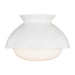 Lucerne One Light Flush Mount in Matte White