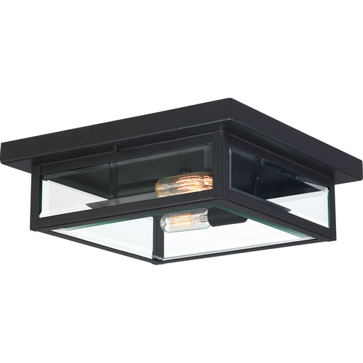 WVR1312EK - Westover 2-Light Flush Mount in Earth Black by Quoizel