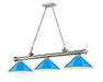 2306-3BN-MEB - Cordon 3-Light Billiard in Brushed Nickel by Z-Lite Lighting