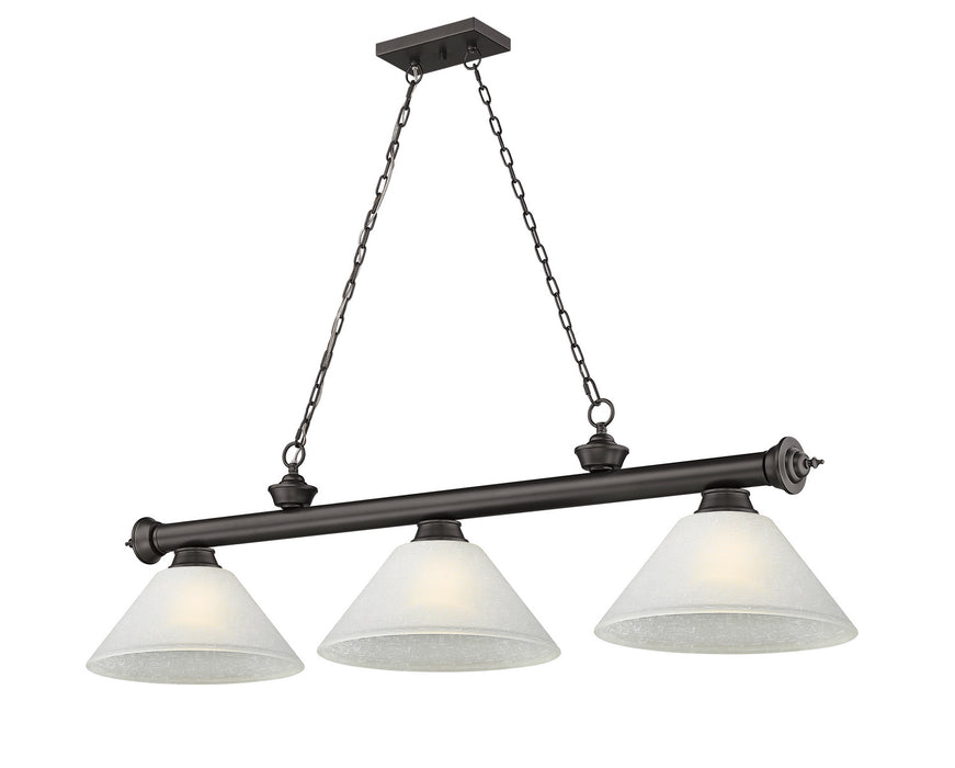 2306-3BRZ-AWL14 - Cordon 3-Light Billiard in Bronze by Z-Lite Lighting