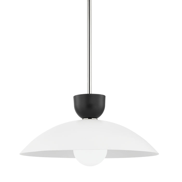 H481701L-PN - Whitley 1-Light Pendant in Polished Nickel by Mitzi