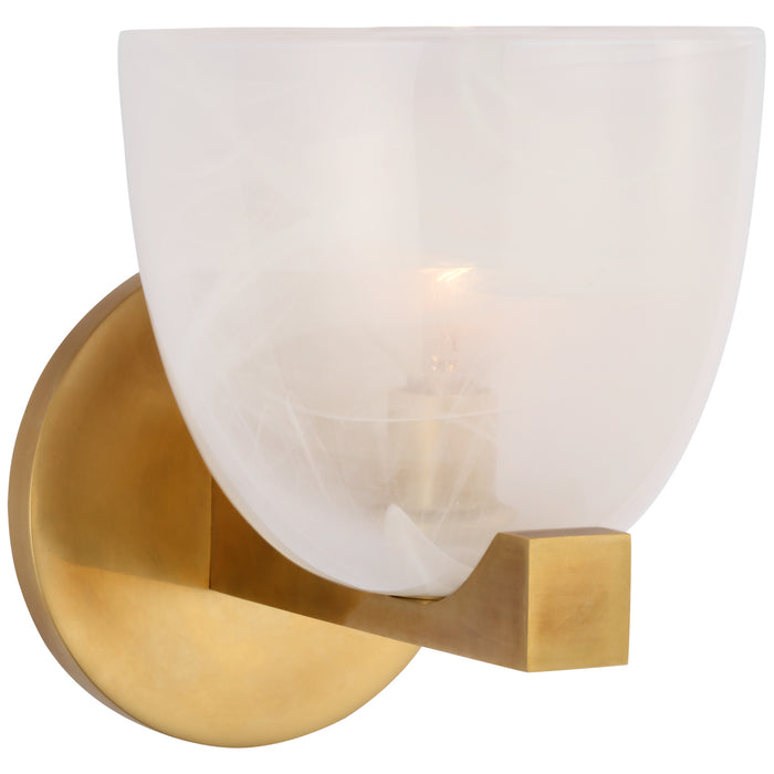 Carola LED Wall Sconce in Hand-Rubbed Antique Brass