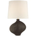 Celia LED Table Lamp in Stained Black Metallic