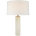 Fallon LED Table Lamp in White Glass