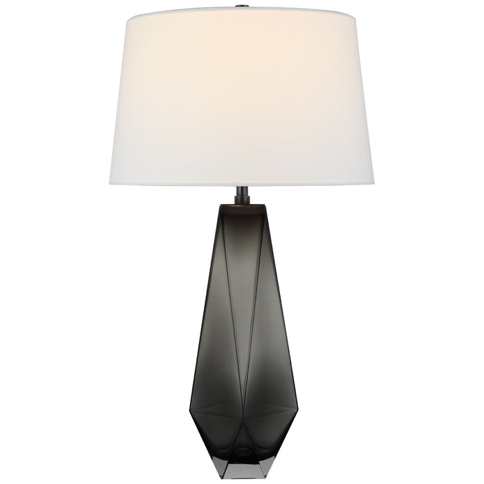 Gemma LED Table Lamp in Smoked Glass