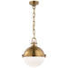 Adrian LED Pendant in Antique-Burnished Brass