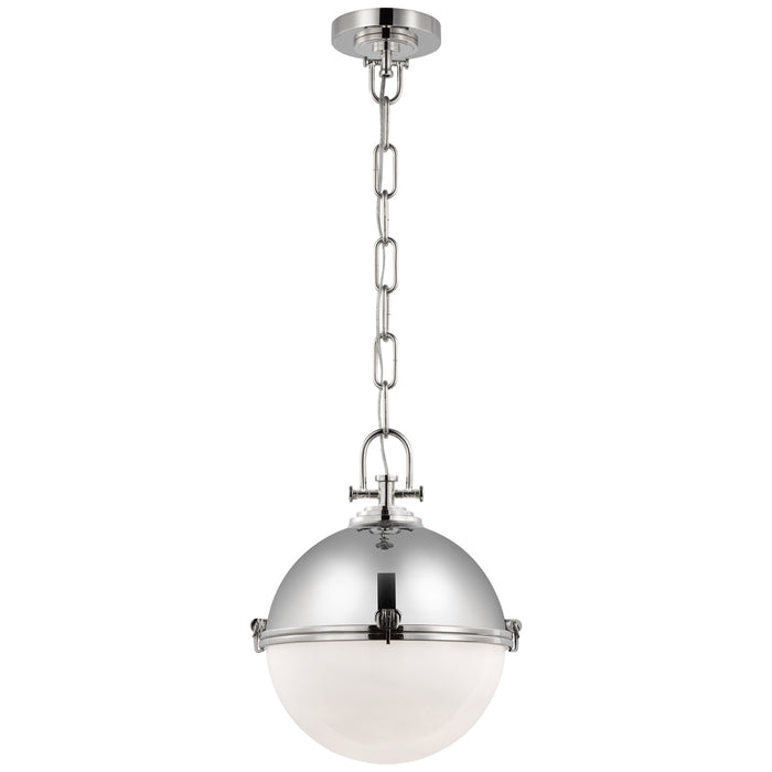 Adrian LED Pendant in Polished Nickel