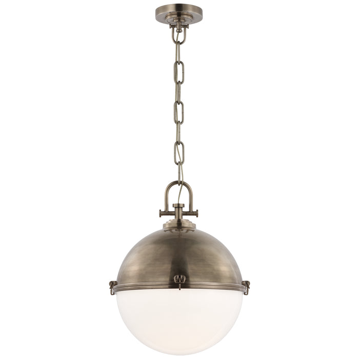 Adrian LED Pendant in Antique Nickel