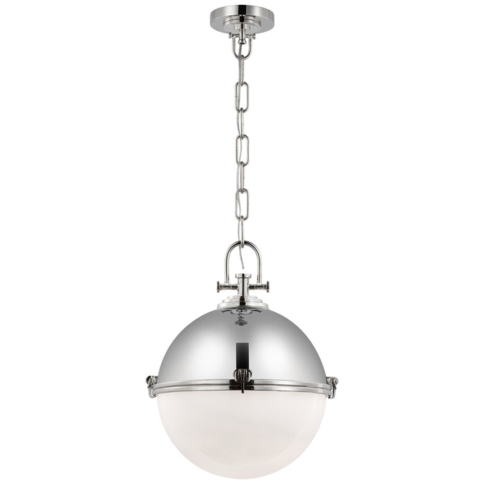 Adrian LED Pendant in Polished Nickel