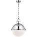 Adrian LED Pendant in Polished Nickel