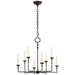 Rowen LED Chandelier in Aged Iron