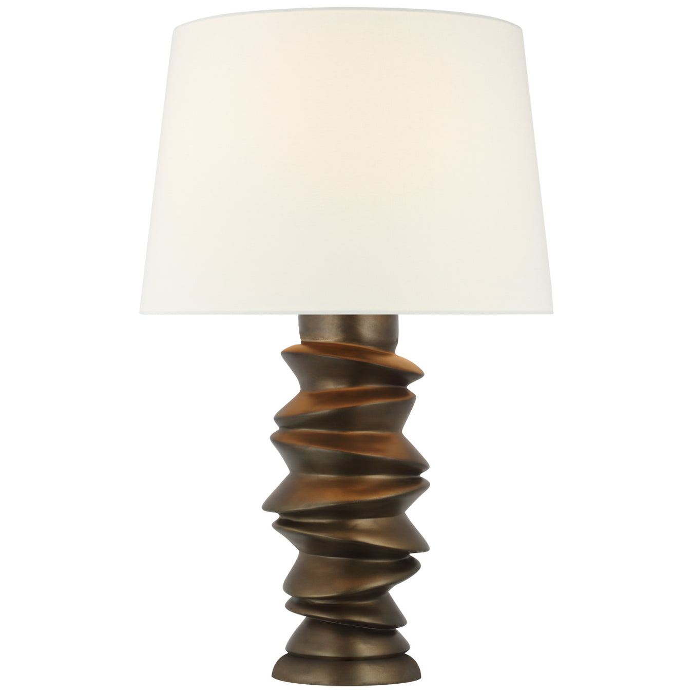 Karissa LED Table Lamp in Antique Bronze Leaf