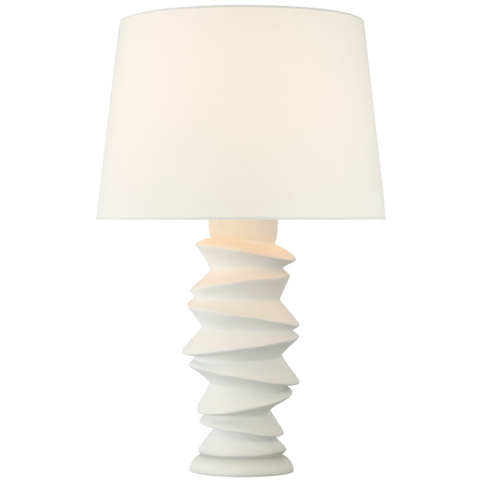 Karissa LED Table Lamp in Plaster White