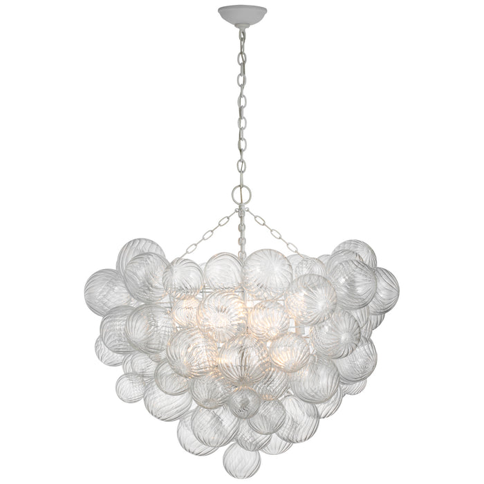 Talia LED Chandelier in Plaster White